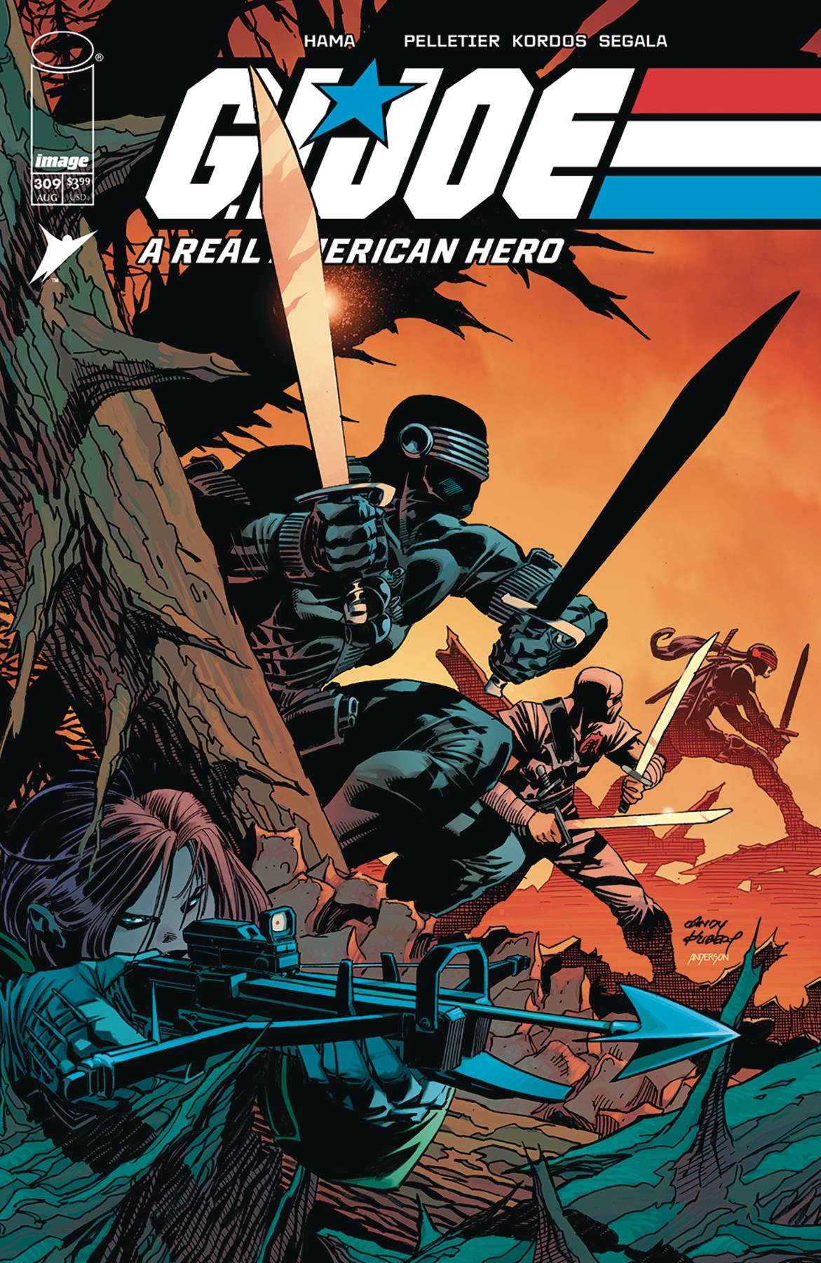 GI JOE A REAL AMERICAN HERO #309 CVR A ANDY KUBERT & BRAD ANDERSON