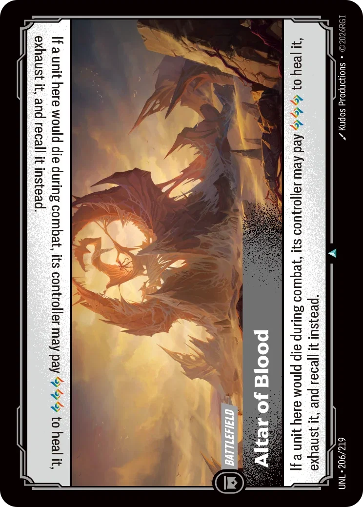 Altar of Blood - 206/219 (UNL) Uncommon