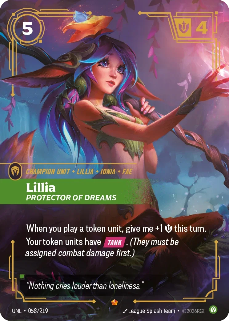 Lillia - Protector of Dreams - 058/219 (UNL) Epic