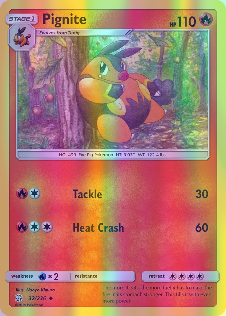 Pignite - 032/236 (CEC) Uncommon - Near Mint Reverse Holofoil