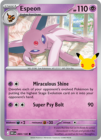 Espeon - 069/128 (30C) Common