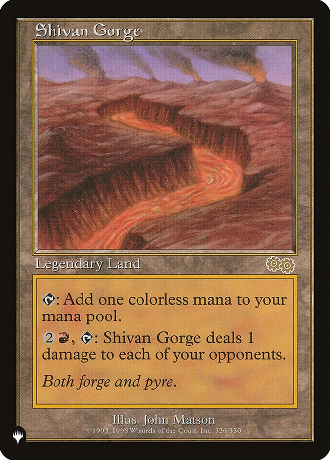 Shivan Gorge (USG-R-LIST)