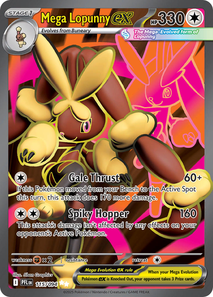 Mega Lopunny ex - 115/094 (PFL) Ultra Rare