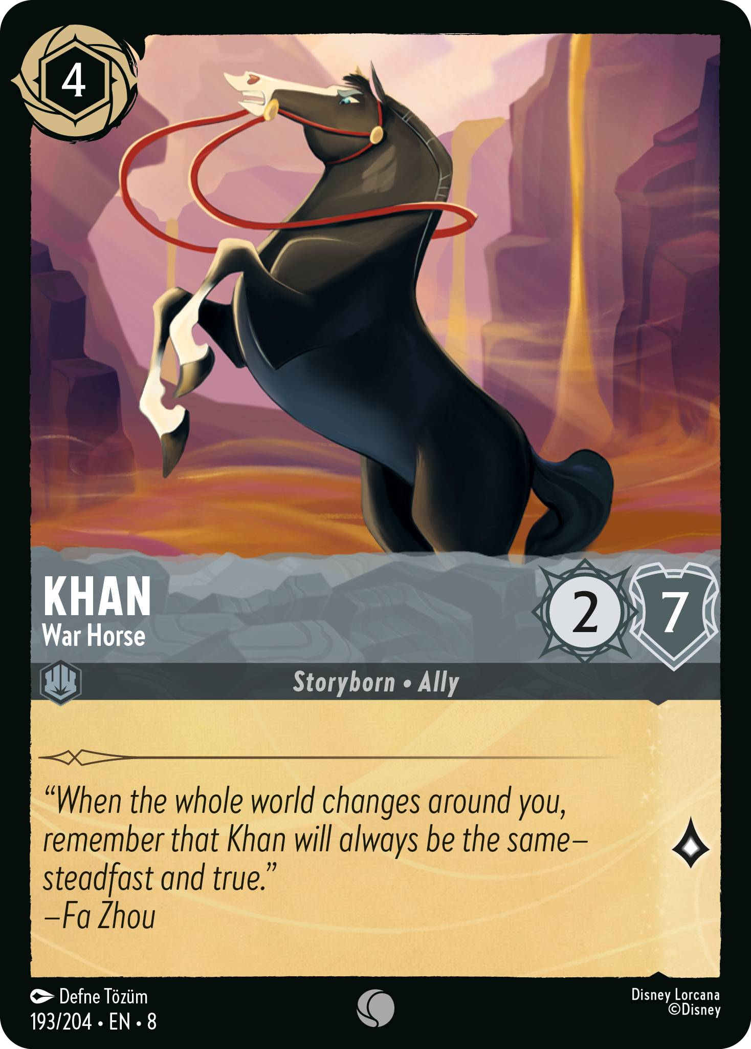 Khan - War Horse (Reign of Jafar - 193/204 ) Common