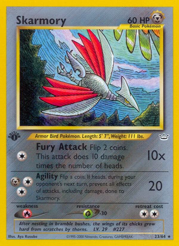 Skarmory 23/64 (N3) Rare - Moderate Play Unlimited