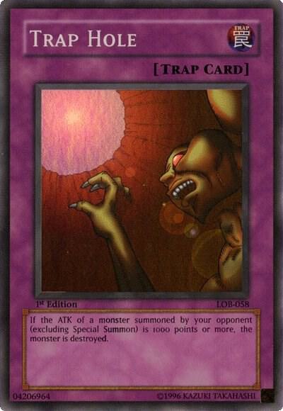 Trap Hole (LOB-058) Moderate Play 1st Edition