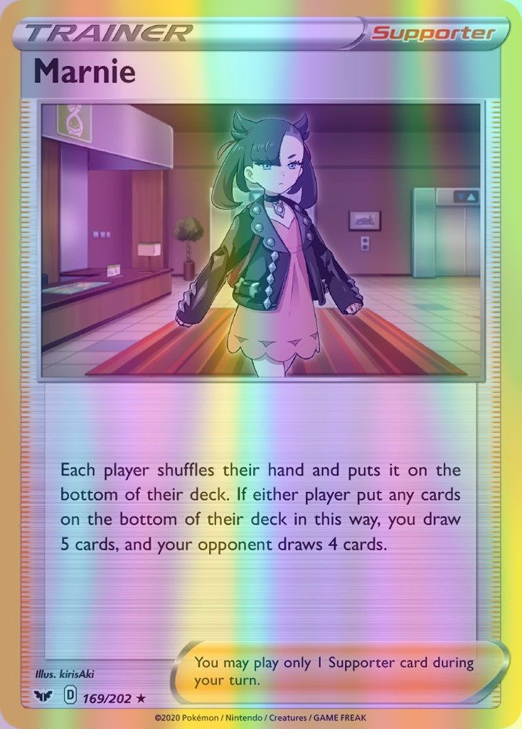 Marnie - 169/202 (SWSH01) Holo Rare - Near Mint Reverse Holofoil