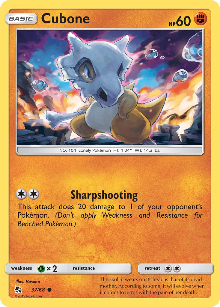 Cubone - 37/68 (HIF) Common - Near Mint