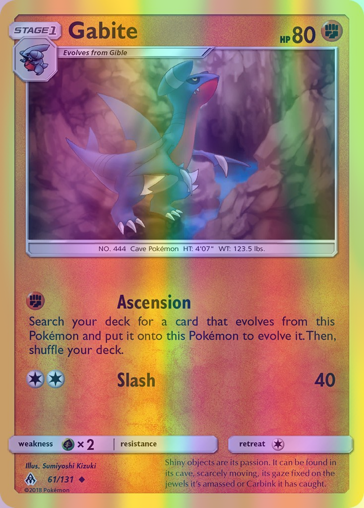 Gabite - 061/131 (FLI) Uncommon - Near Mint Reverse Holofoil
