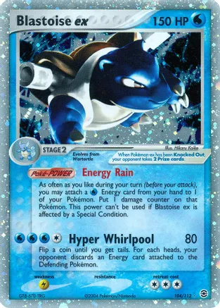 Blastoise ex (104/112) Damaged