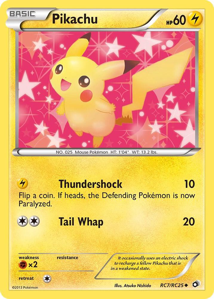 Pikachu - RC7/RC25 (LTR) Uncommon - Heavy Played Holofoil
