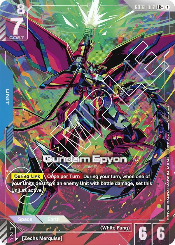 Gundam Epyon - GD02-002 (GD02) - Near Mint (LR+)