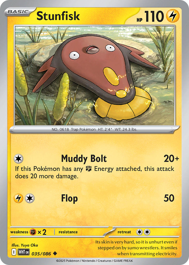 Stunfisk (Master Ball Pattern) - 035/086 (WHT) Uncommon