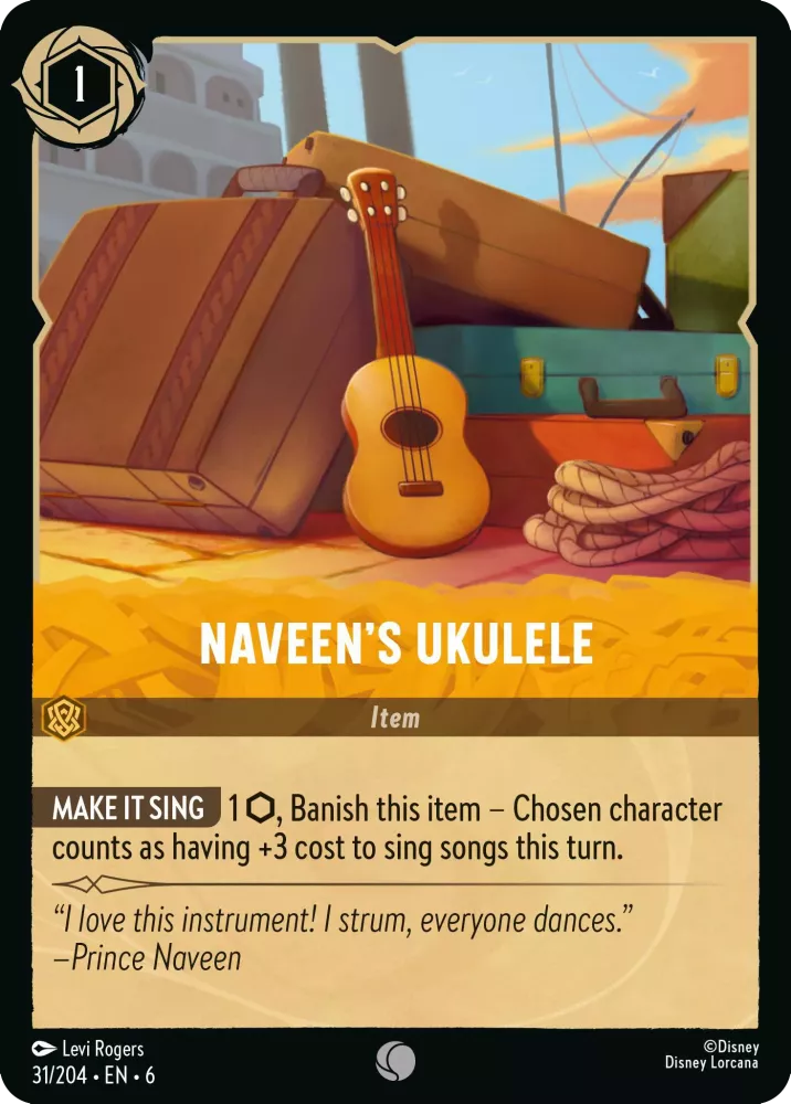 Naveen's Ukulele (Azurite Sea 031/204) Common - Near Mint