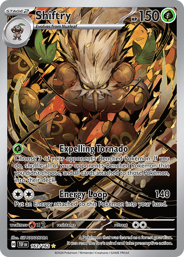 Shiftry - 163/162 (TEF) Illustration Rare