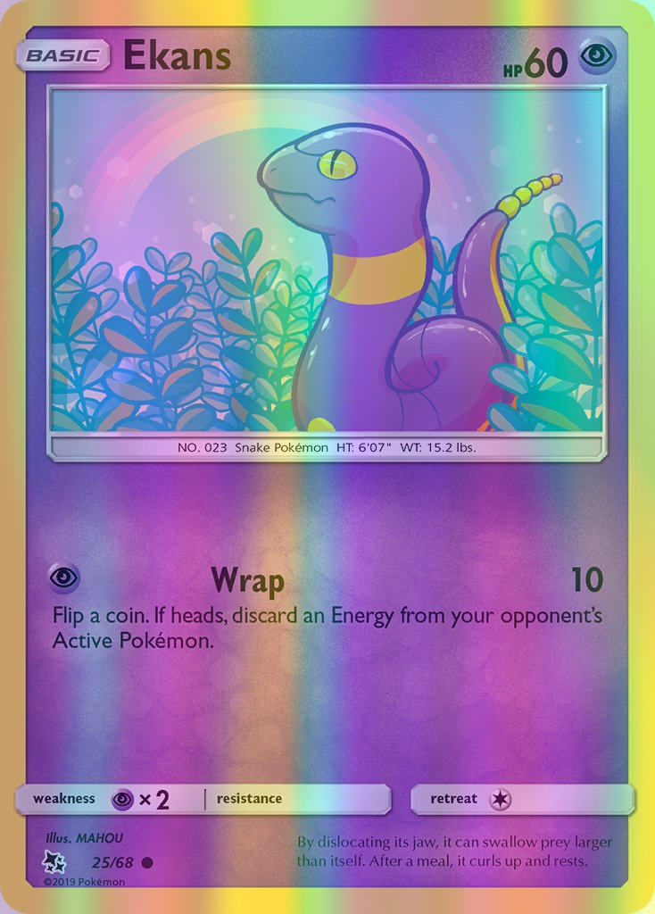 Ekans - 25/68 (HIF) Common - Near Mint Reverse Holofoil