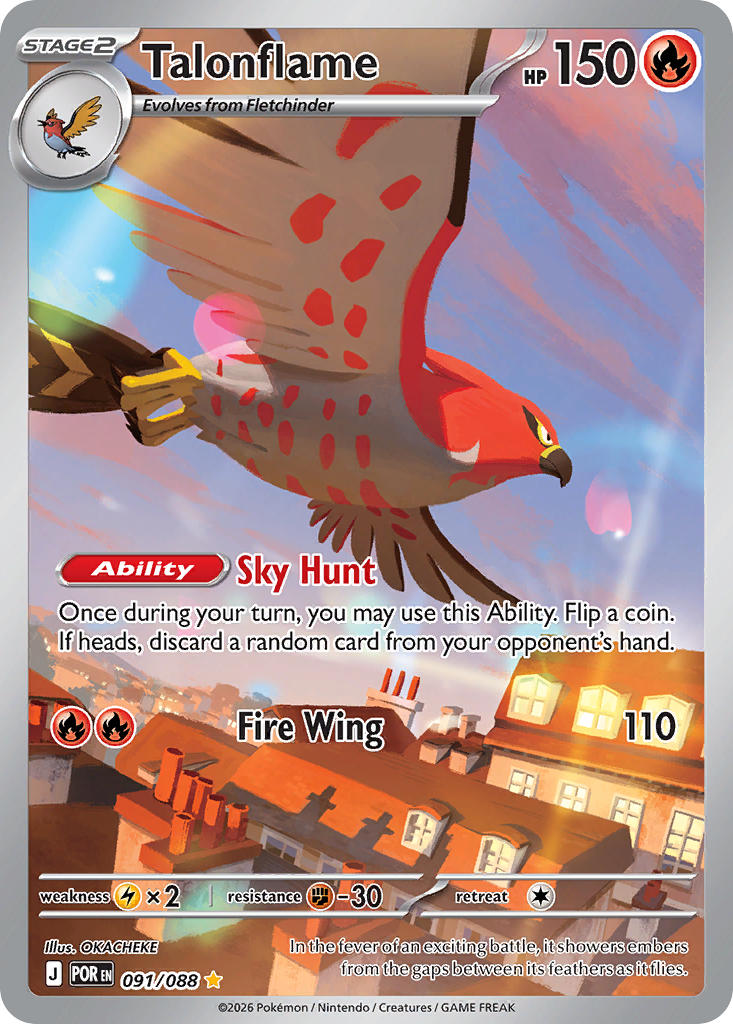 Talonflame - 091/088 (POR) Illustration Rare