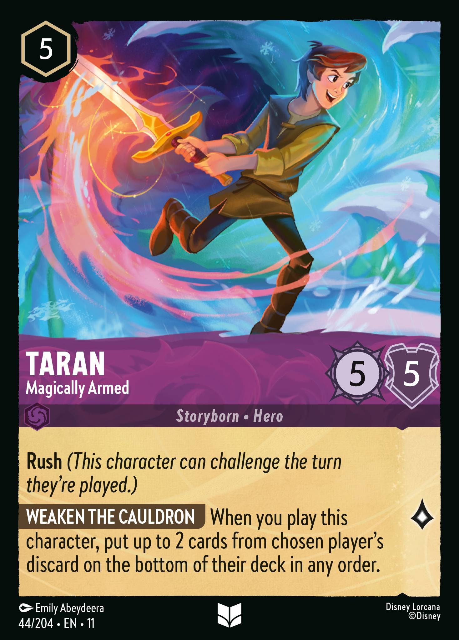 Taran - Magically Armed (044/204 - Winterspell) Uncommon