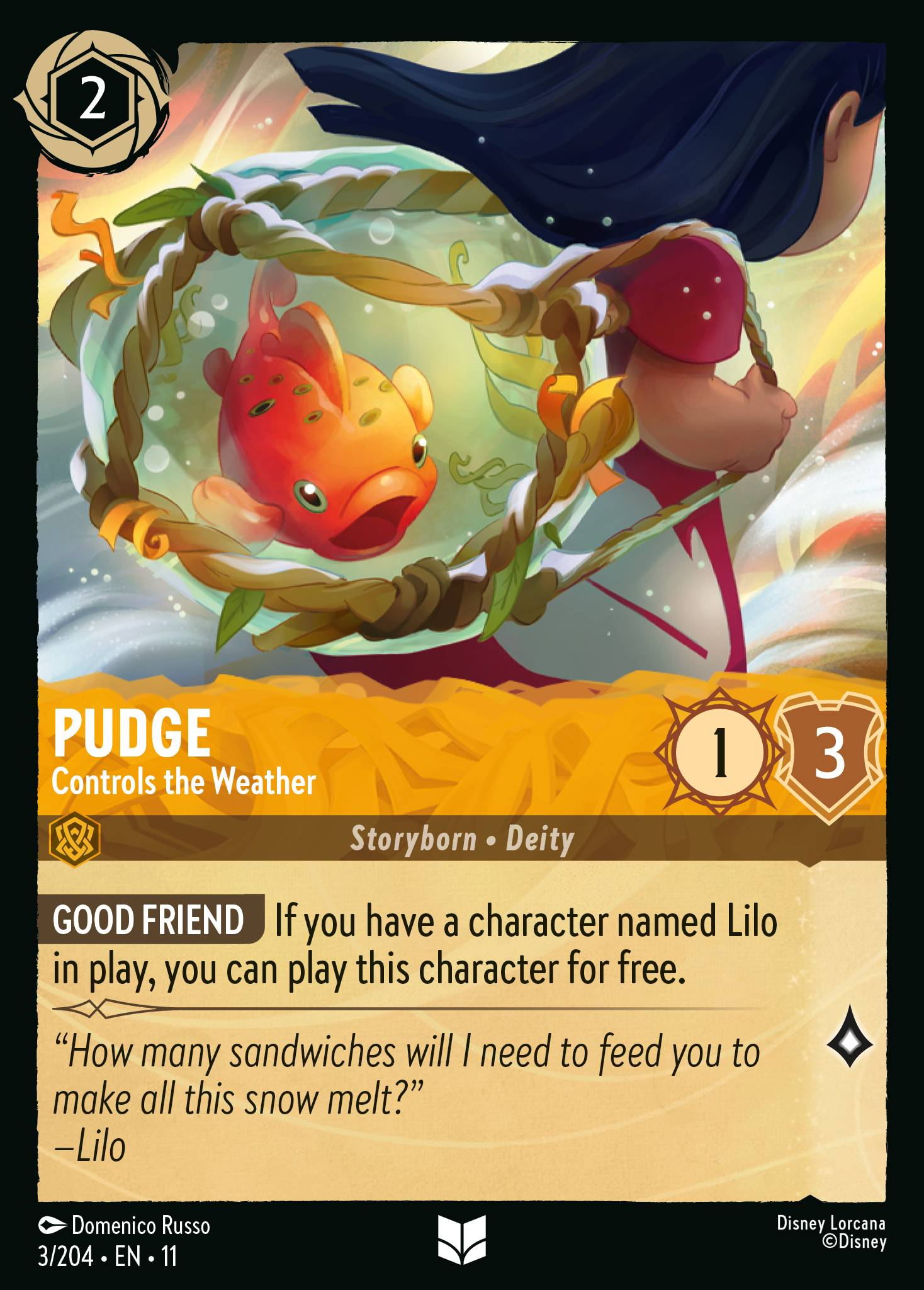 Pudge - Controls the Weather (003/204 - Winterspell) Uncommon