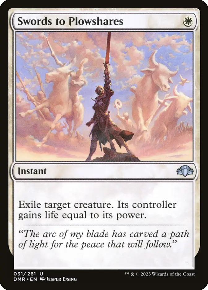 Swords to Plowshares (DMR-U) Light Play