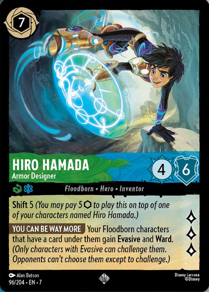 Hiro Hamada - Armor Designer (Archazia's Island - 096/204) Super Rare