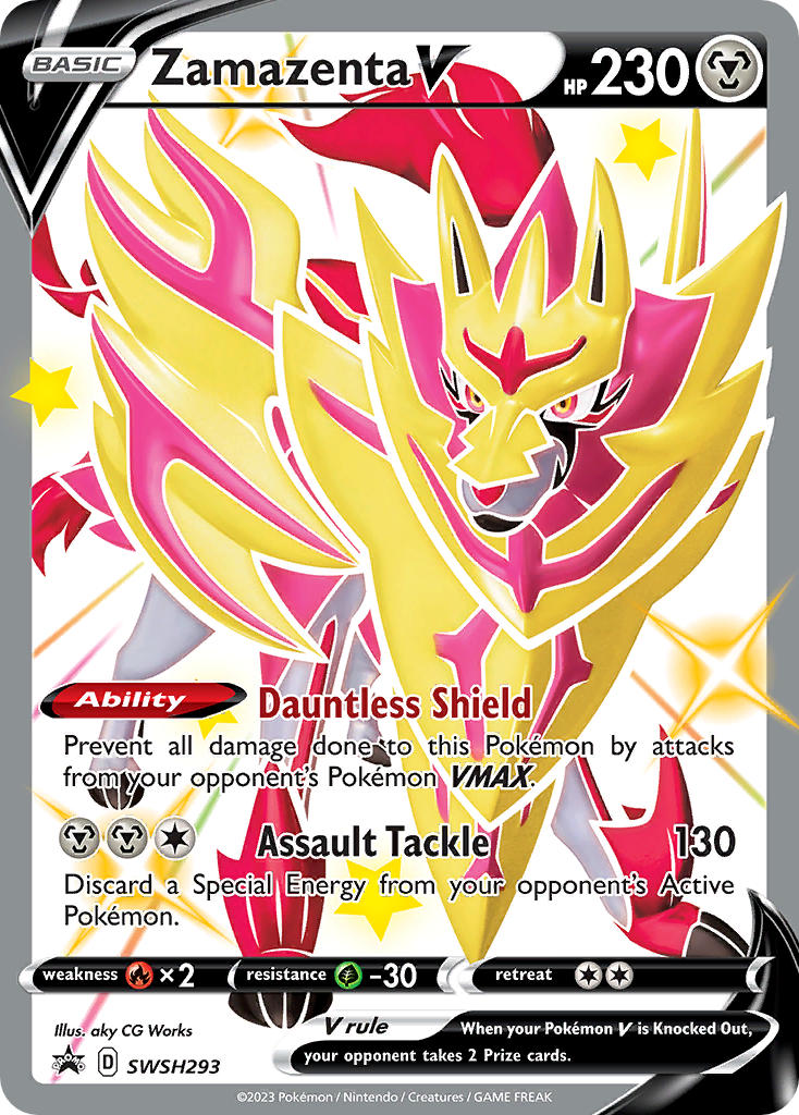 Zamazenta V (Shiny) - SWSH293 (SWSH:PR) Promo - Near Mint Holofoil