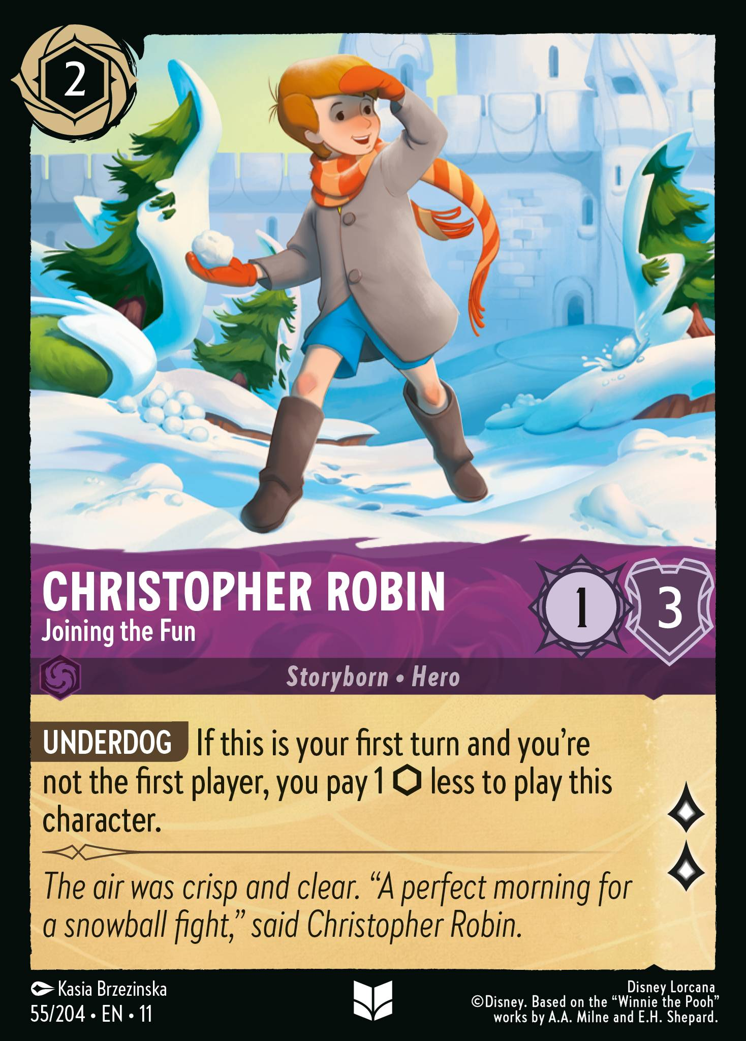 Christopher Robin - Joining the Fun (055/204 - Winterspell) Uncommon