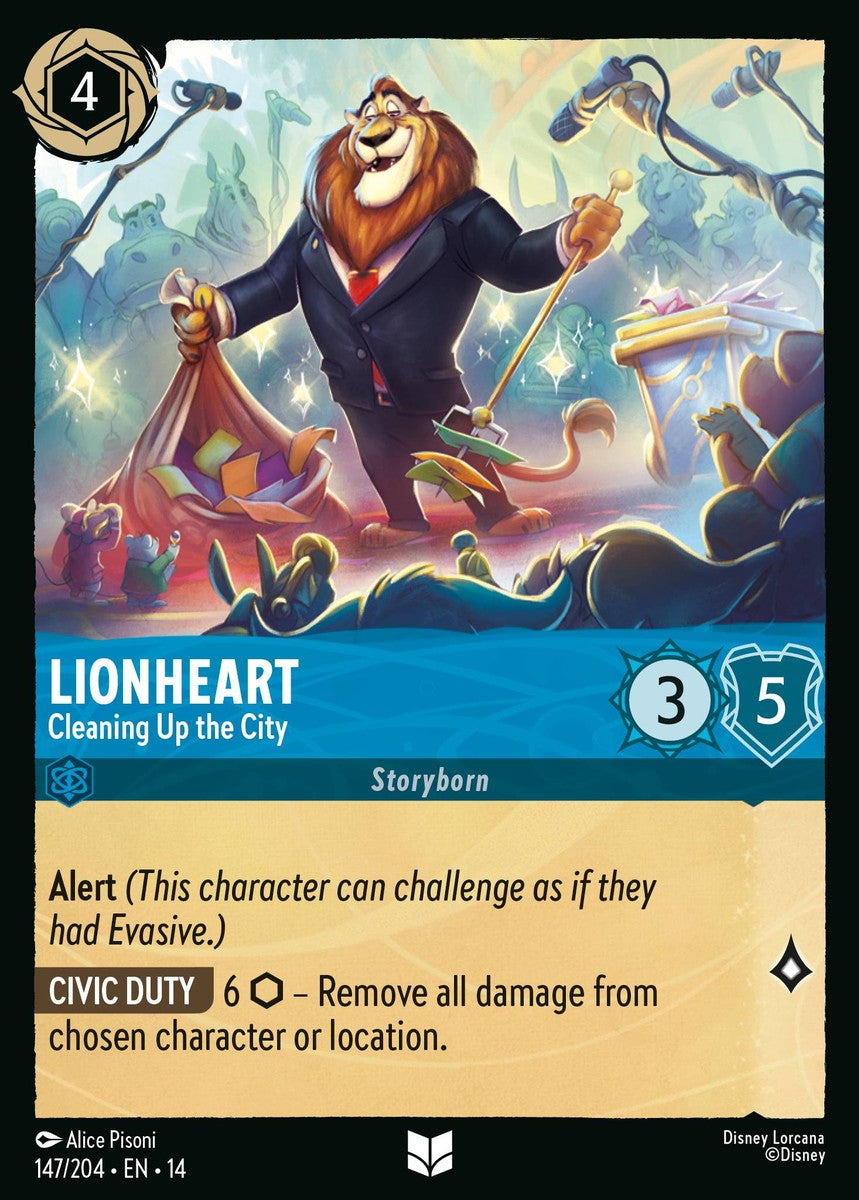 Lionheart - Cleaning Up the City (147/204 - Hyperia City) Uncommon