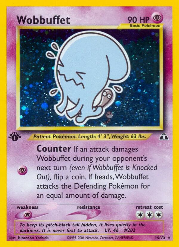 Wobbuffet - 16/75 (N2) Holo Rare Damaged Holofoil
