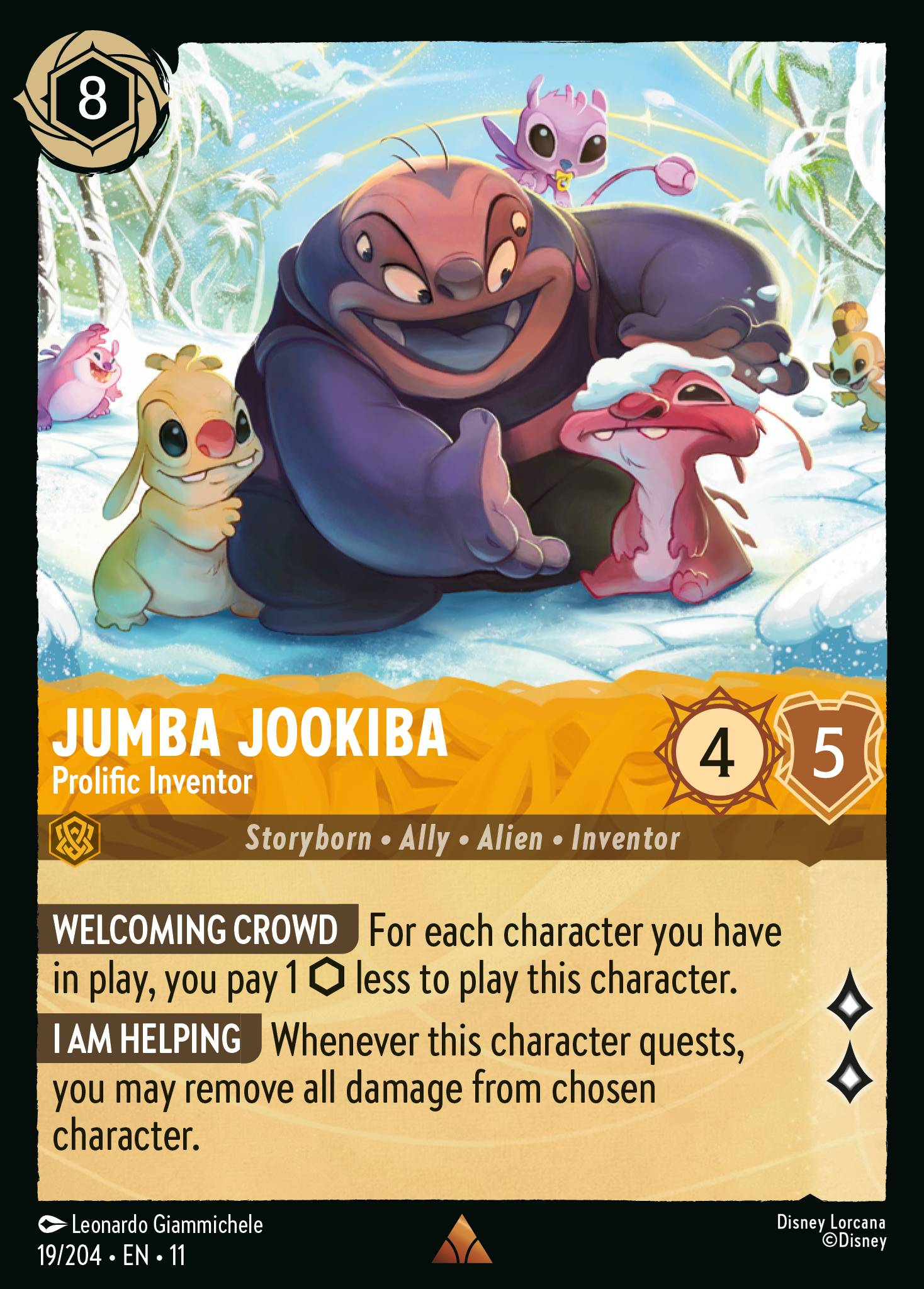 Jumba Jookiba - Prolific Inventor (019/204 - Winterspell) Rare