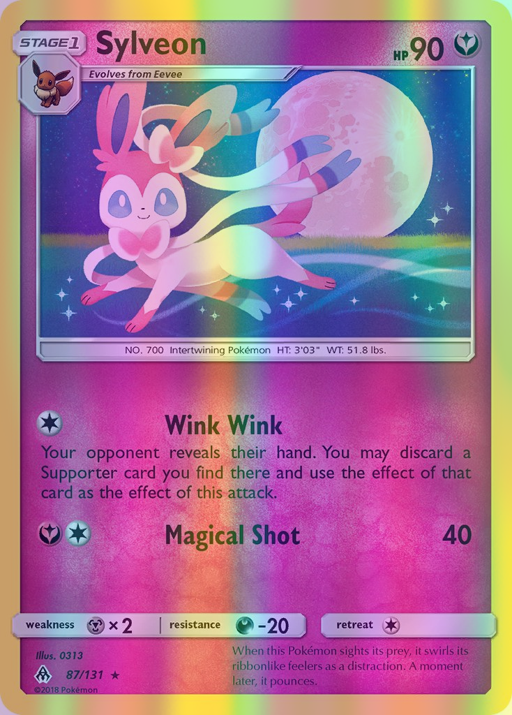 Sylveon - 087/131 (FLI) Rare - Near Mint Reverse Holofoil