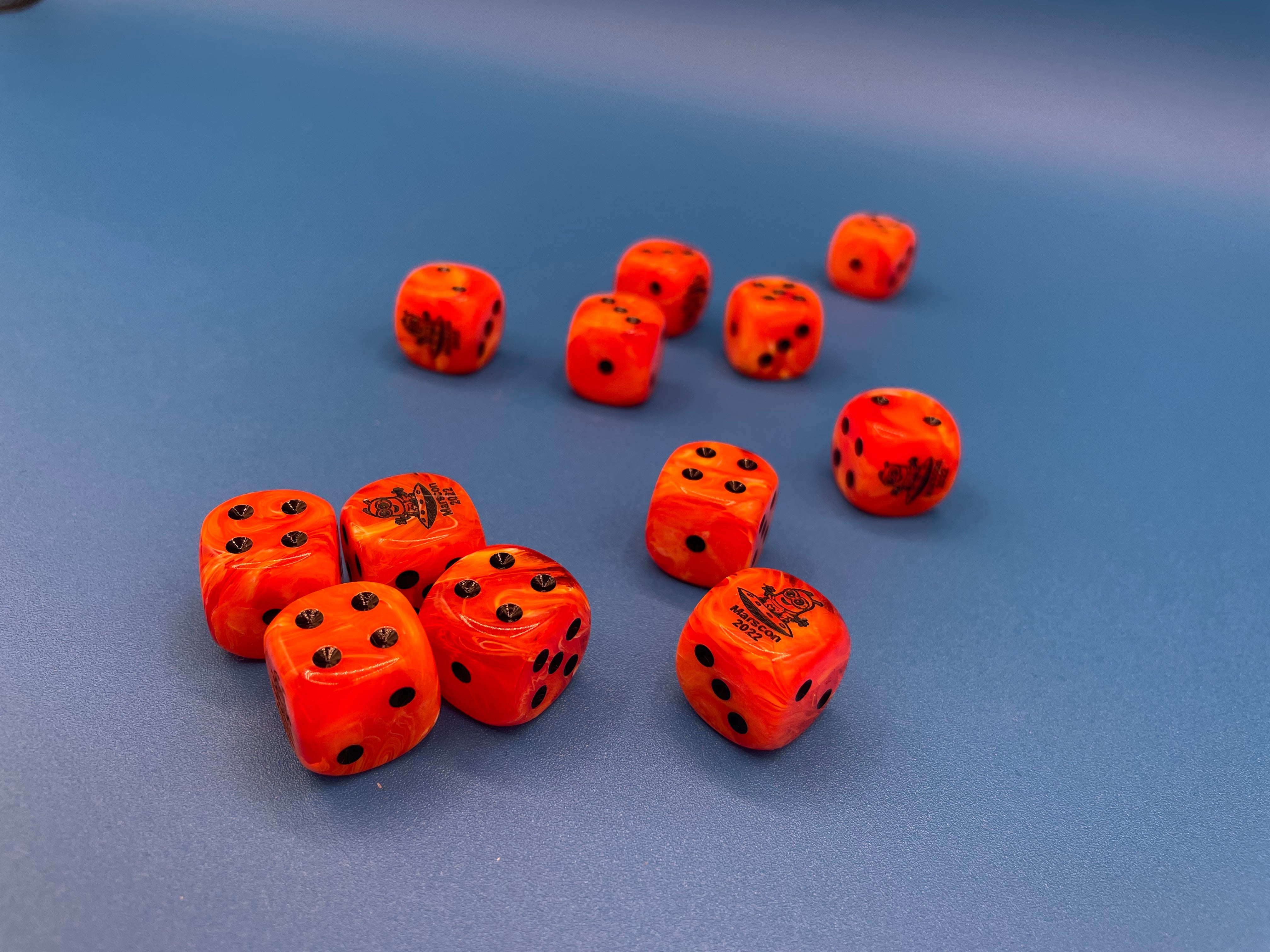 Marscon 2022 Swag: Vortex 16mm D6 Orange/Black (12)