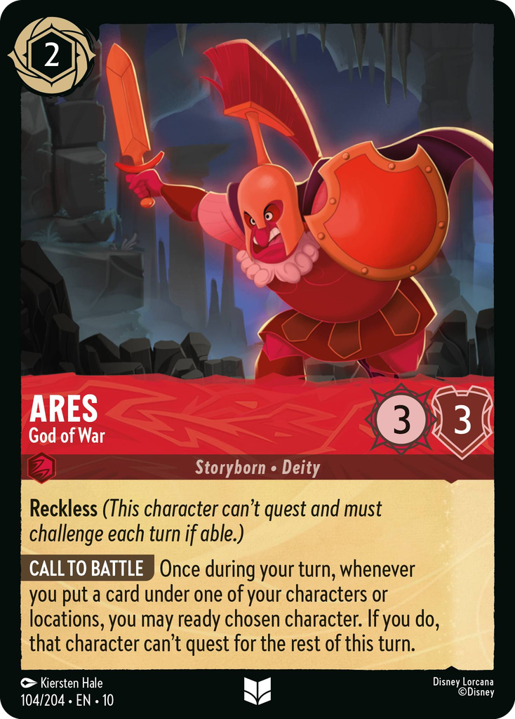 Ares - God of War (104/204 - Whispers in the Well) Uncommon