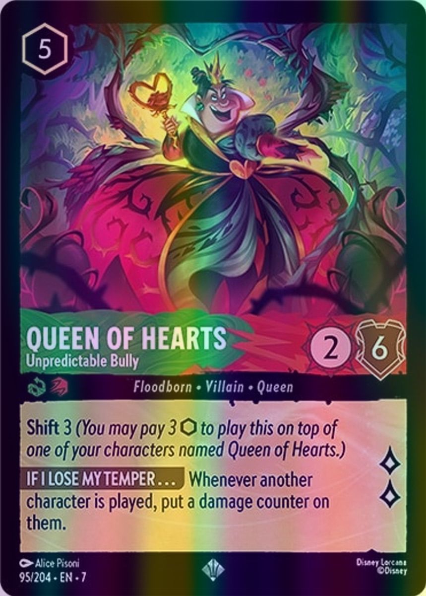 Queen of Hearts - Unpredictable Bully (Archazia's Island - 095/204) Super Rare