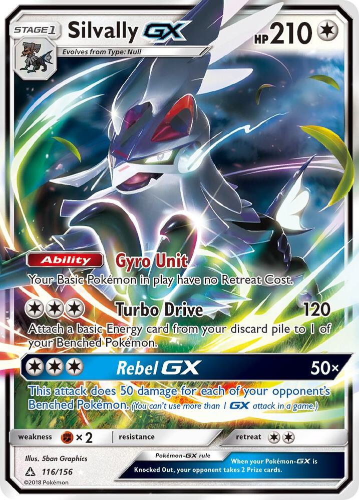 Silvally GX - 116/156 (SM05) Ultra Rare - Light Play Holofoil