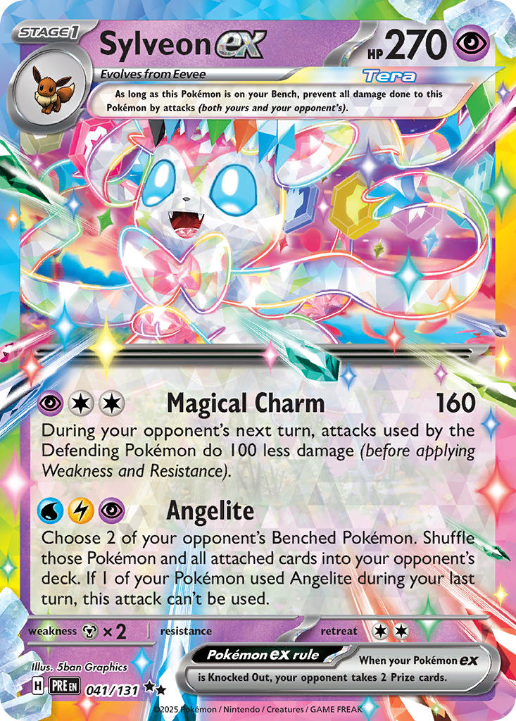 Sylveon ex - 041/131 (PRE) Double Rare - Near Mint Holofoil