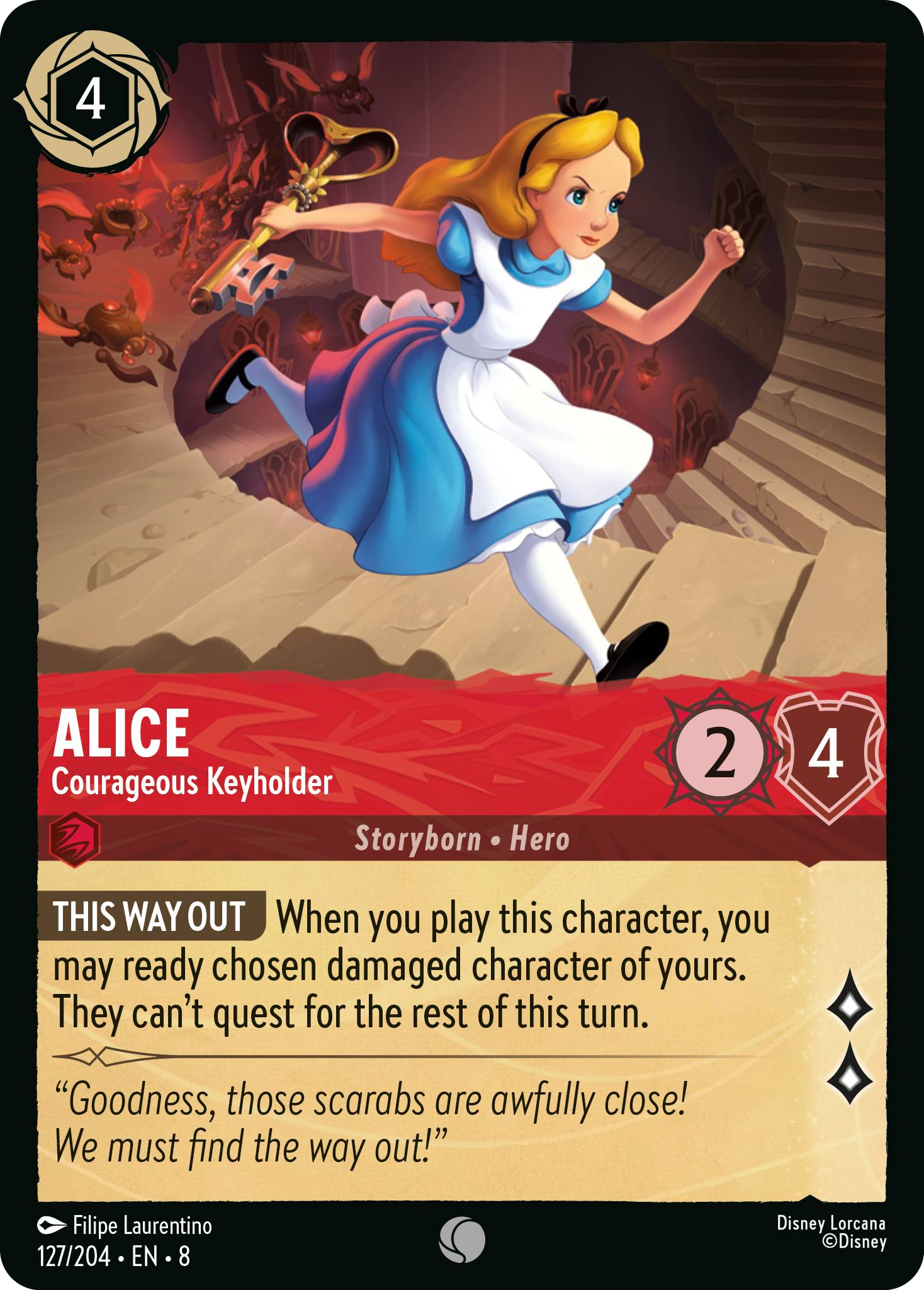 Alice - Courageous Keyholder (Reign of Jafar - 127/204 ) Common