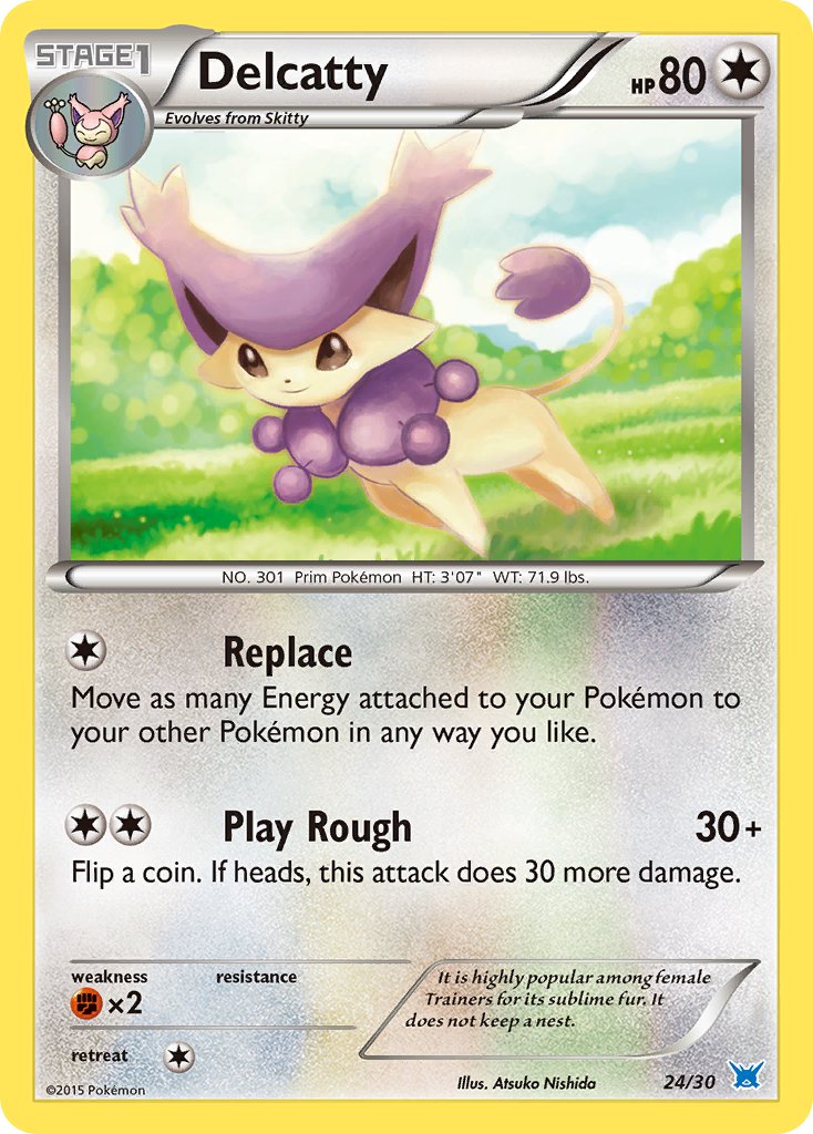 Delcatty - 24/30 (TK8O) Common - Near Mint