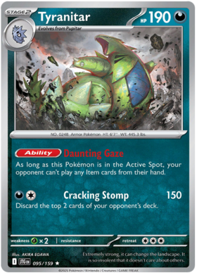 Tyranitar - 095/159 (JTG) Holo Rare