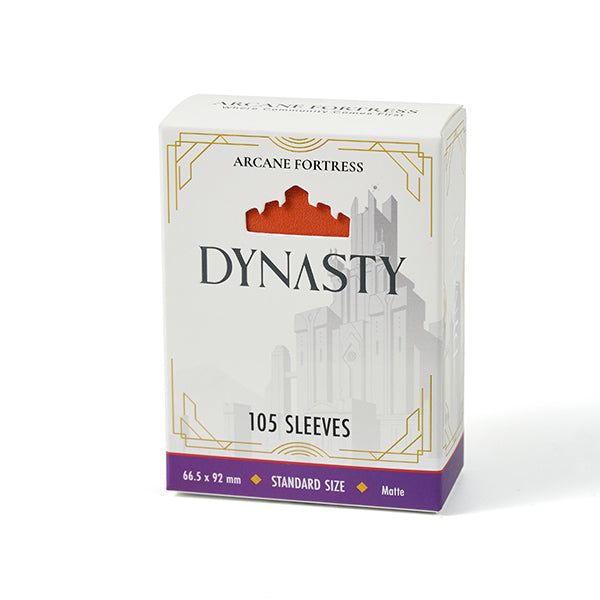 Arcane Fortress: Standard Matte - Dynasty: Fire Orange (105 ct)