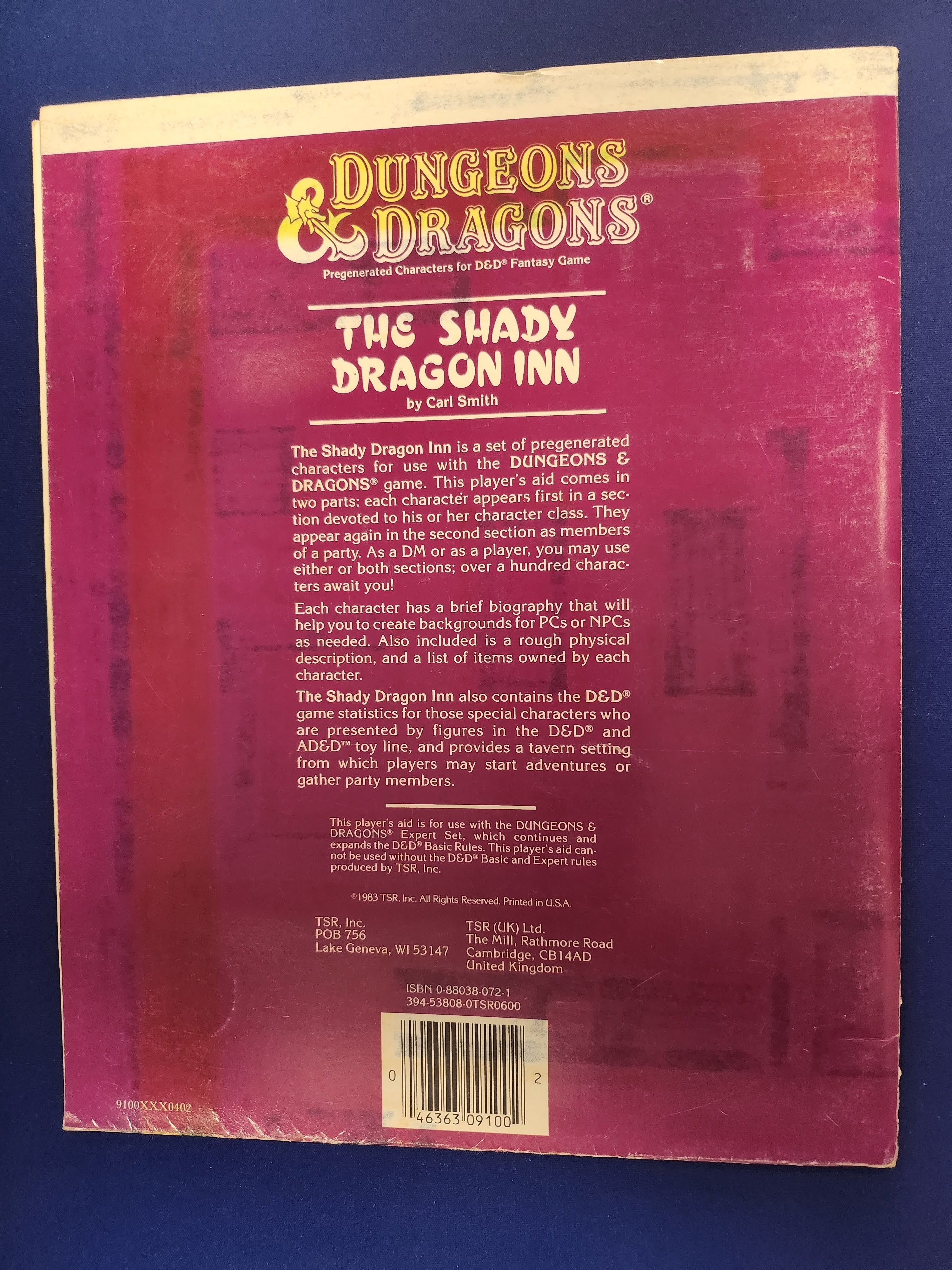 D&D AC1: The Shady Dragon Inn (USED) (9100)