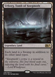 Urborg, Tomb of Yawgmoth (M15-R) Heavy Play