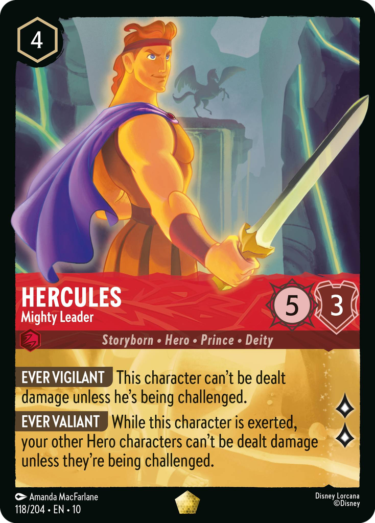 Hercules - Mighty Leader (118/204 - Whispers in the Well) Legendary