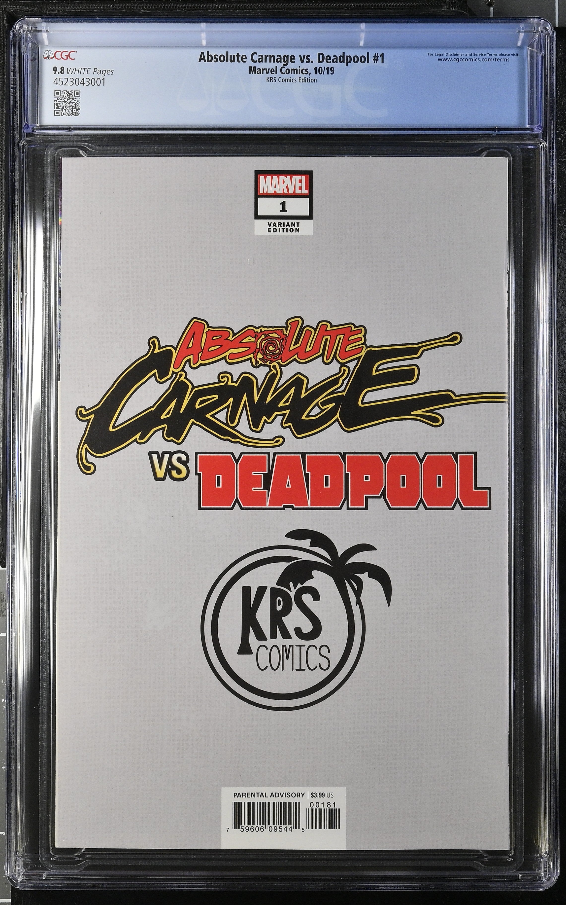 Absolute Carnage vs. Deadpool (2019 Series) #1KRS-B (CGC 9.8)