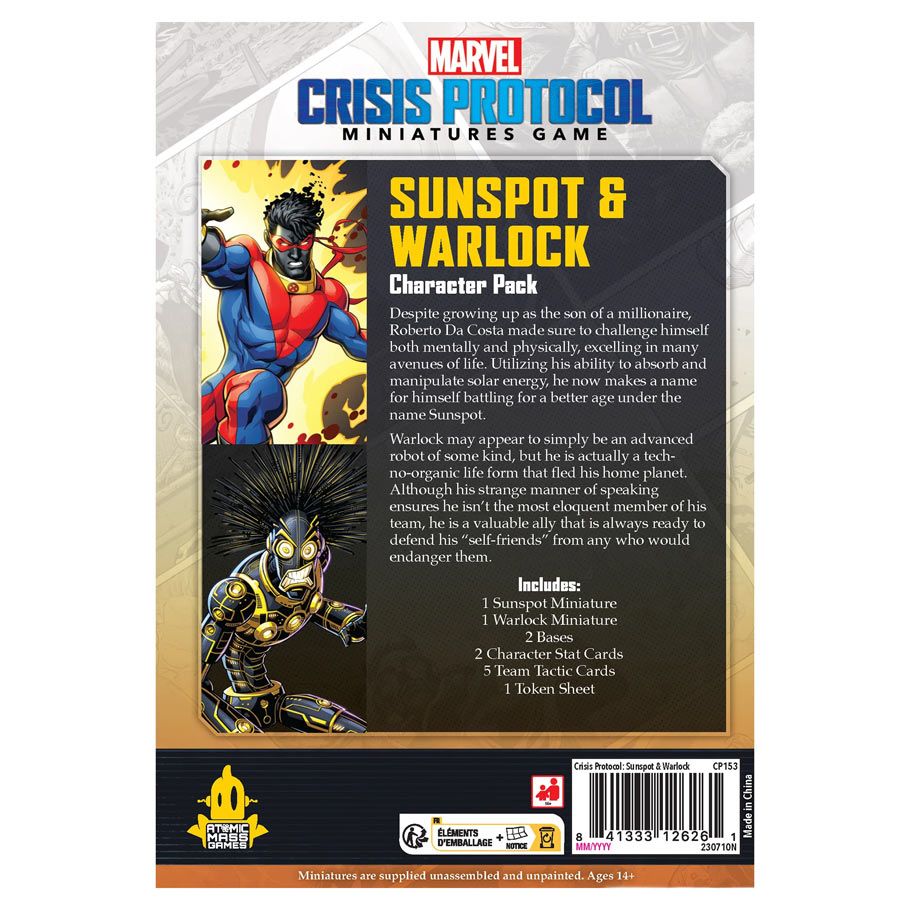 Marvel: Crisis Protocol (CP153) - Character Pack: Sunspot & Warlock