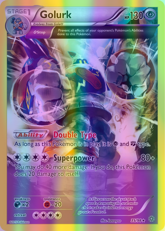 Golurk - 035/098 (AOR) Rare - Near Mint Reverse Holofoil