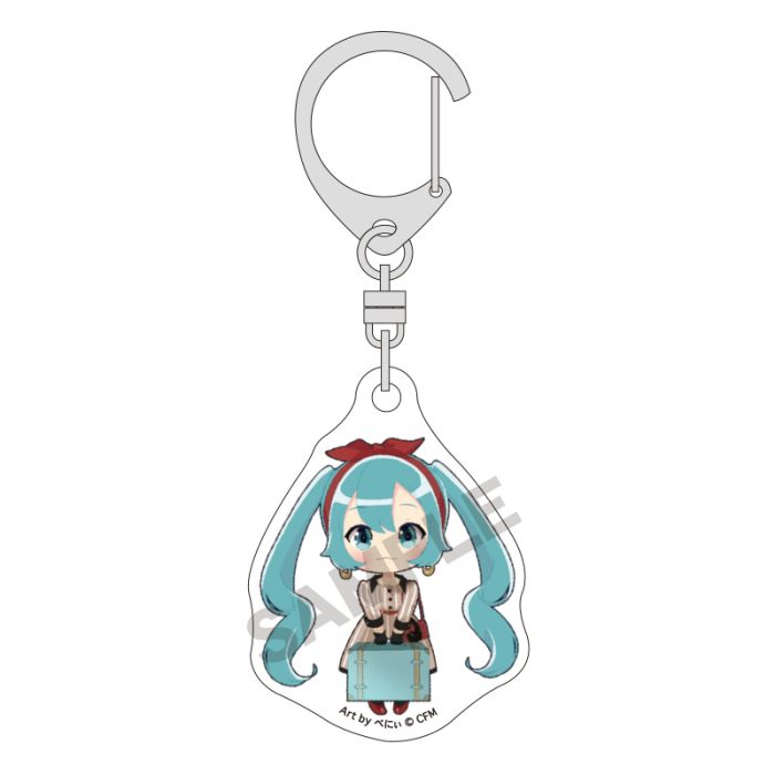 Hatsune Miku Mini Acrylic Key Chain Green