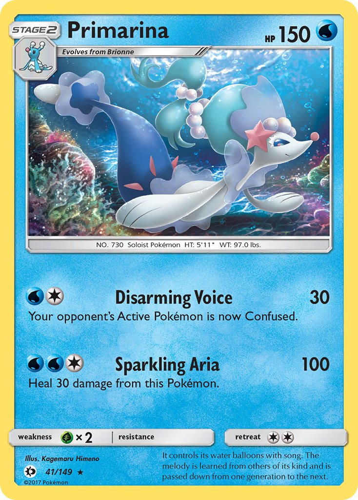 Primarina - 041/149 (SM01) Rare - Near Mint