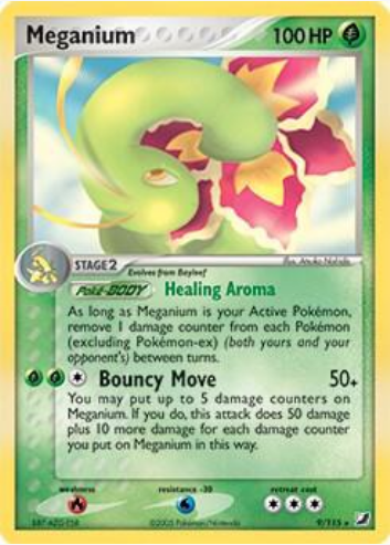 Meganium (Deck Exclusive) - 9/115 (PR) Rare - Light Play