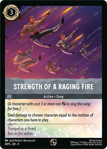 Strength of a Raging Fire (DLPC - 8/P3) Promo Near Mint Foil